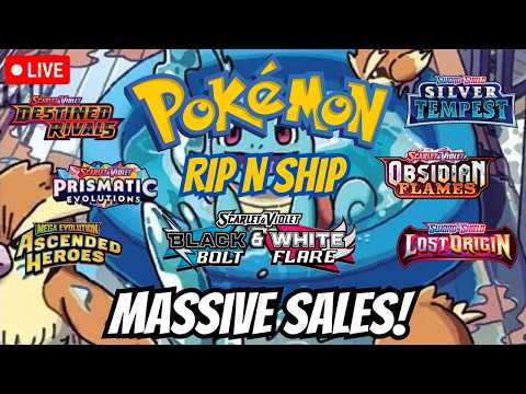 LIVE Pokemon RIP N SHIP! CHAOS RISING RELEASE NIGHT!