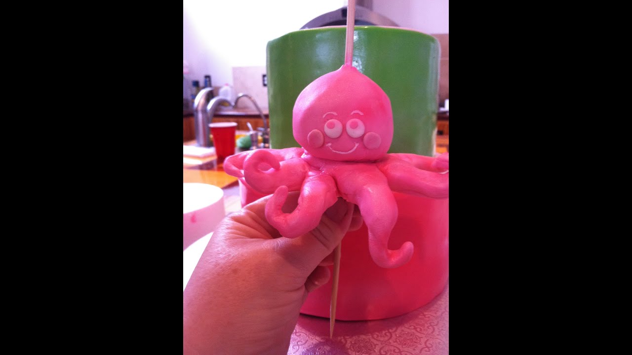 How To Make An Octopus For Ocean Preppy Cake YouTube