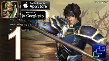 Dynasty Warriors Unleashed Android iOS Walkthrough - Gameplay Part 1 - Campaign: Hulao Gate 1-3