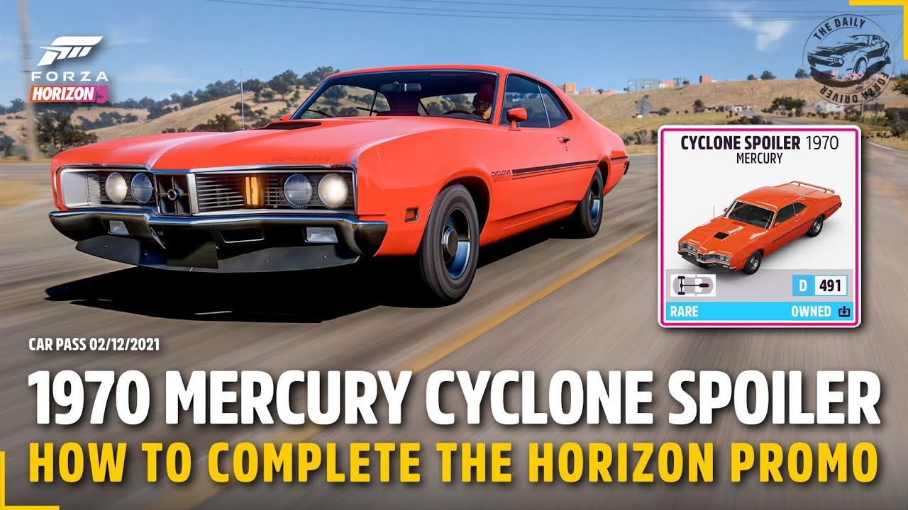 Forza Horizon 5 1970 Mercury Cyclone Spoiler on Steam