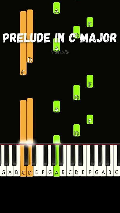 Prelude in C Major 🎼 Johann Sebastian Bach 🎼 EASY Beginner Piano Tutorial