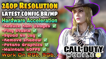 Config For Cod Mobile Low-Max 60Fps | Season 9 | Br/Mp Lag Fix In Call Of Duty Mobile