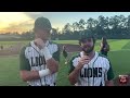 Franklins cort lowry and josh atomanczyk talk after lions tie series with orangefield