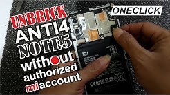 Cara Unbrick Xiaomi Note 5 Whyred Anti 4 | Fix You are not authorized to Download - Durasi: 11.50. 