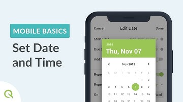 Quire Mobile Basics: Set Date and Time