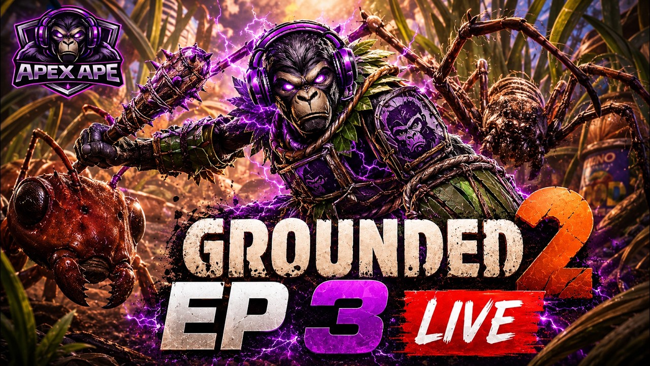 Grounded 2 EP 3 LIVE! Apex Ape vs GIANT BUGS!