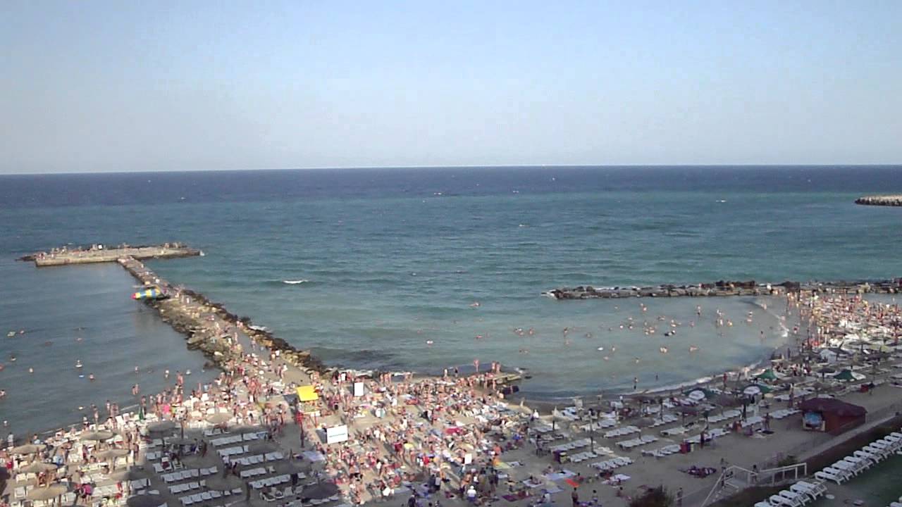 Plaja Eforie Nord Vazuta De La Debarcader Youtube