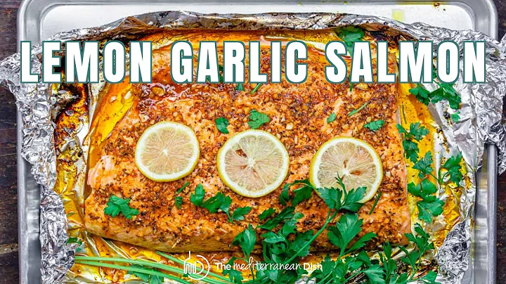 Lemon Garlic Salmon with Mediterranean Flavors (Recipe) | The Mediterranean Dish