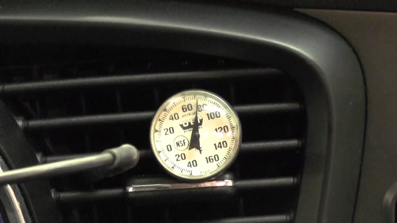 01238 Dash Outlet Temperatures with an Undercharged AC System YouTube