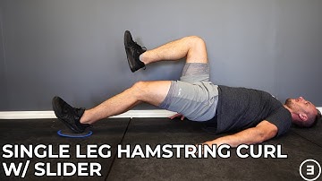 Single Leg Hamstring Curl with Slider