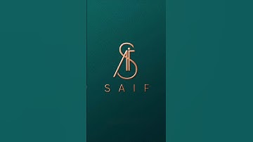 SAIF Name brand logo | #youtubeshorts #shortvideo #art #logo