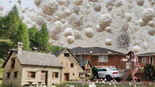 The French sky is falling! Giant hail storm hit homes and vehicles