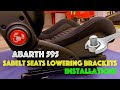 Abarth Sabelt Seat Lowering Kit Installation!