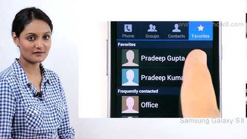 Samsung Galaxy S2 - How to Send A Message From The Favorites List- Quick Shortcut