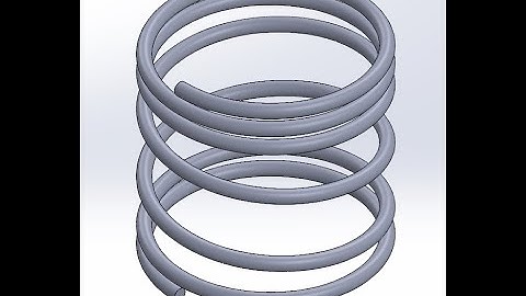 SolidWorks Tutorial for beginners-Variable Pitch Spring