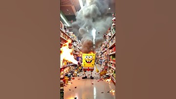 What in the skibidi toilet SpongeBob is going on here!?💀😭 #ai #memes #funny #walgreens #brainrot