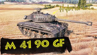 M 41 90 GF - Hybrid LT - Germany Tier VIII LT | World of Tanks Replays | 1,8K BaseEXP 10,7K Combined