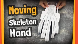 Moving skeleton hand craft | Great for halloween party or any DIY activities with kids.