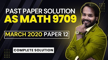 Complete Solution 9709 Pure Mathematics Paper 1 February March 2020 #mathagoras #syedwaqashashmi