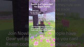 Tyranny SMP season 2 has begun #shorts #minecraft #realms #bedrock #gaming #viral #minecraftrealms