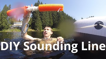 Measuring the water depth! DIY Sounding Line