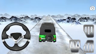 Extreme Jeep Snow Stunts - Jeep Stunts on Different Ramps with Snow environment - Android Gameplay screenshot 1