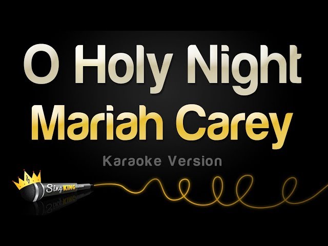 Mariah Carey - O Holy Night (Karaoke Version) class=