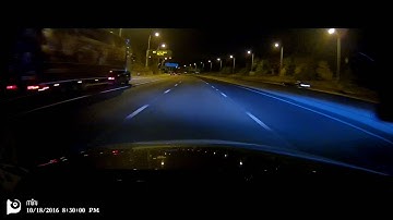 DDPAI mini 2 - Dash Cam night time footage speed camera flash