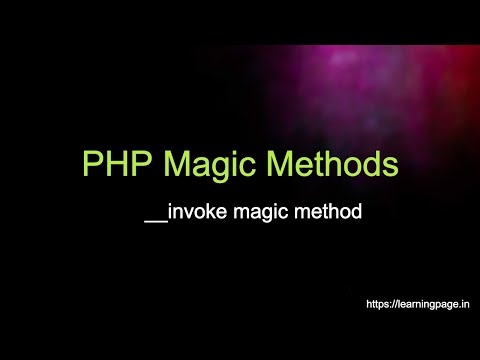 PHP Magic Methods: __invoke magic method