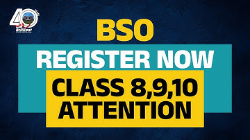 Register Now | Brilliant Science Olympiad 2024 | Attractive Cash Awards for Class 8, 9, 10 Students