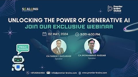 Webinar on Unlocking the Power of Generative AI.