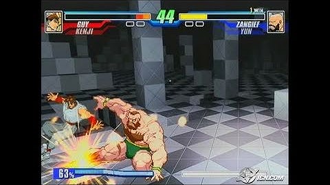 Capcom Fighting Evolution PlayStation 2 Gameplay - Guy vs.