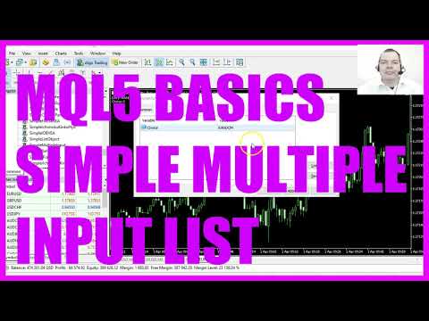 LEARN MQL5 TUTORIAL BASICS - 110 SIMPLE MULTIPLE INPUT