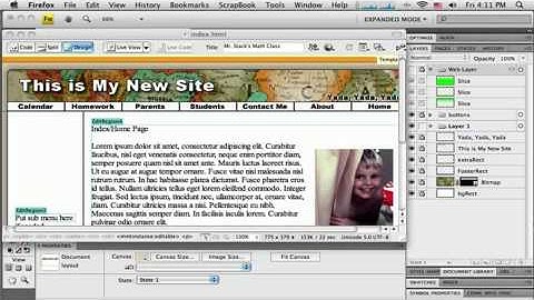 How to do a Web Layout in Adobe Fireworks CS4