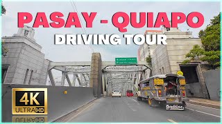 Daily Driving Tour From Pasay To Quiapo Manila Philippines 4k