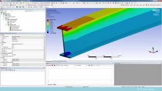 Solid I-Beam Static Structural Finite Element Analysis