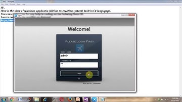 Airline Reservation System in C#