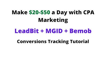 how to set up conversion tracking for leadbit and mgid with bemob tracker