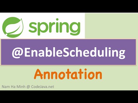 Spring @EnableScheduling Annotation