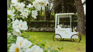Champagne Cart for Events, welcome drink bar | TheFoodCart