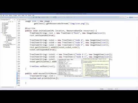 JavaFx Tutorial For Beginners 15 JavaFx TreeView Events - YouTube