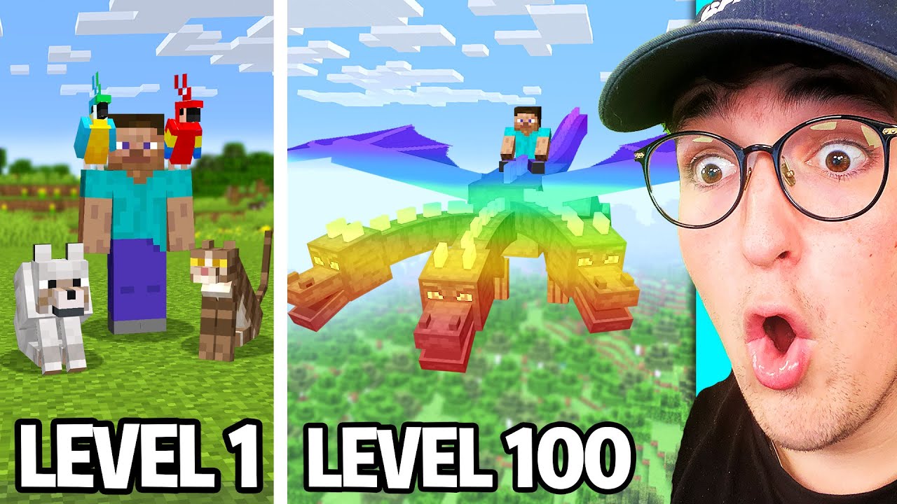 ⁣Minecraft Pets From Level 1 To 100