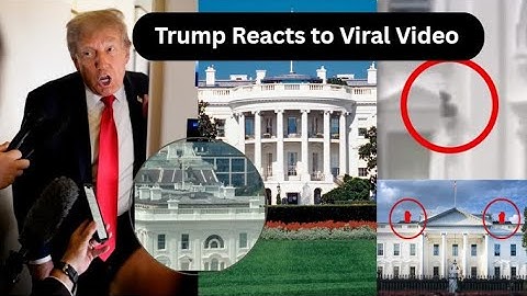 Trump reacts to viral video showing mystery items tossed from White House window #usaviralnews #usa