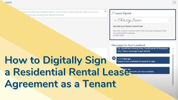 How to Digitally Sign a Residential Rental Lease Agreement as a Tenant | Avail Landlord Software