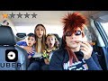 PICKED UP MY WIFE & KIDS IN AN UBER DISGUISE * Gone Wrong * | Jancy Family