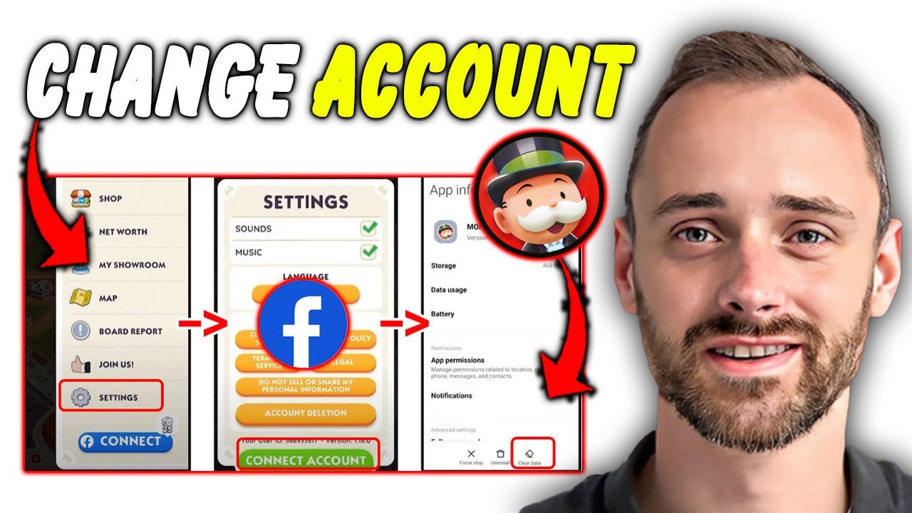 Как войти в Monopoly Go с помощью другого аккаунта Facebook | Краткое руководство