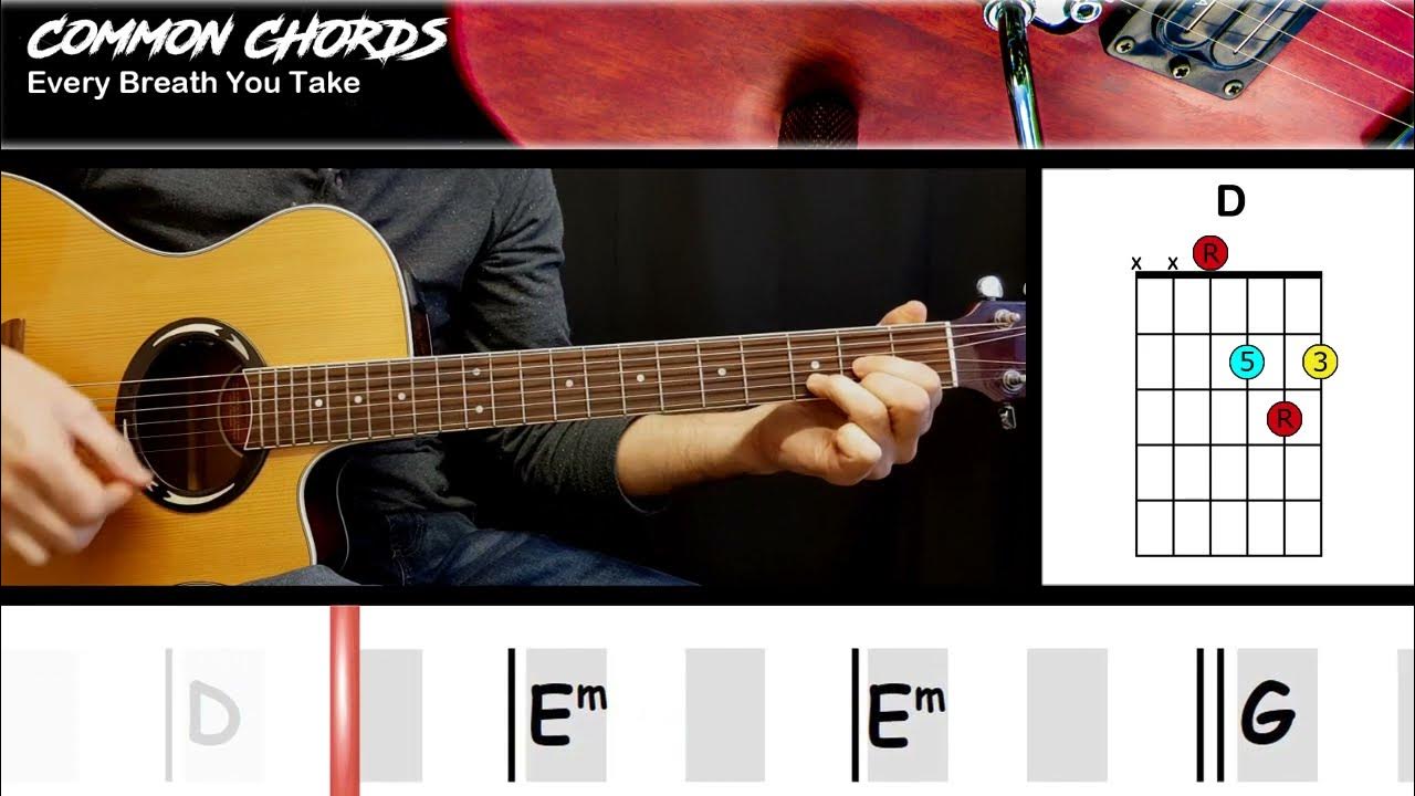 Every Breath You Take (ver1) - The Police | EASY GUITAR | Scrolling Chords Every Breath You Take (ver1) - The Police | EASY GUITAR | Scrolling Chords