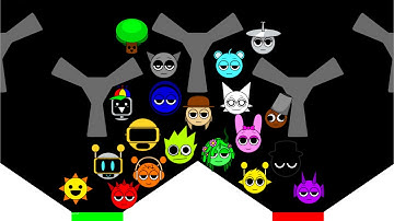 Incredibox Sprunki Marble Race in Algodoo │ Race 2.