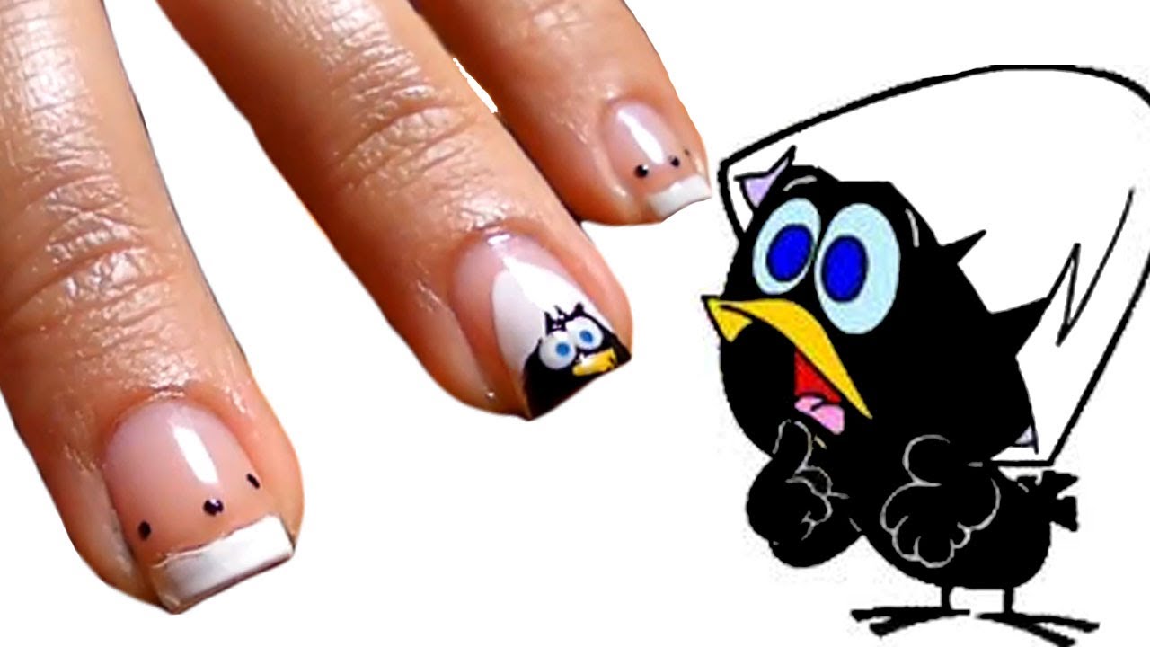 Angry Birds Nail Art Tutorial - YouTube