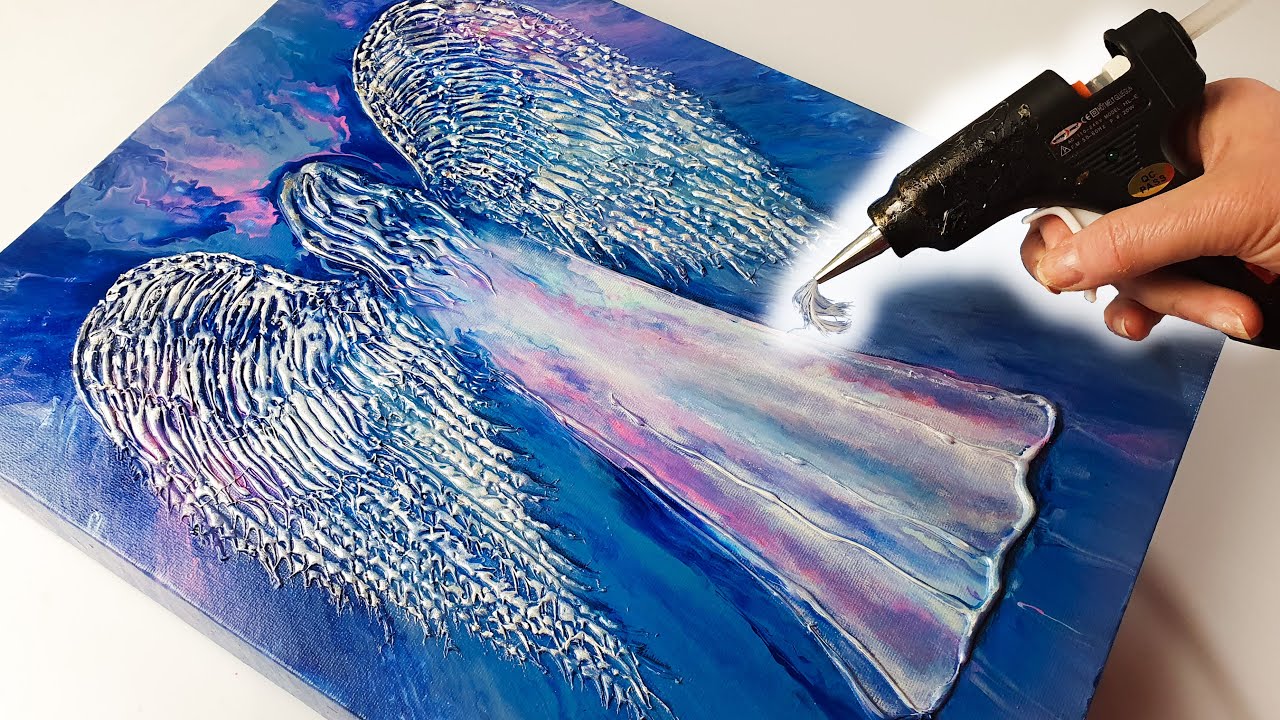 New INCREDIBLE Angel Glue Gun Pour! Unreal Technique! | AB Creative Tutorial